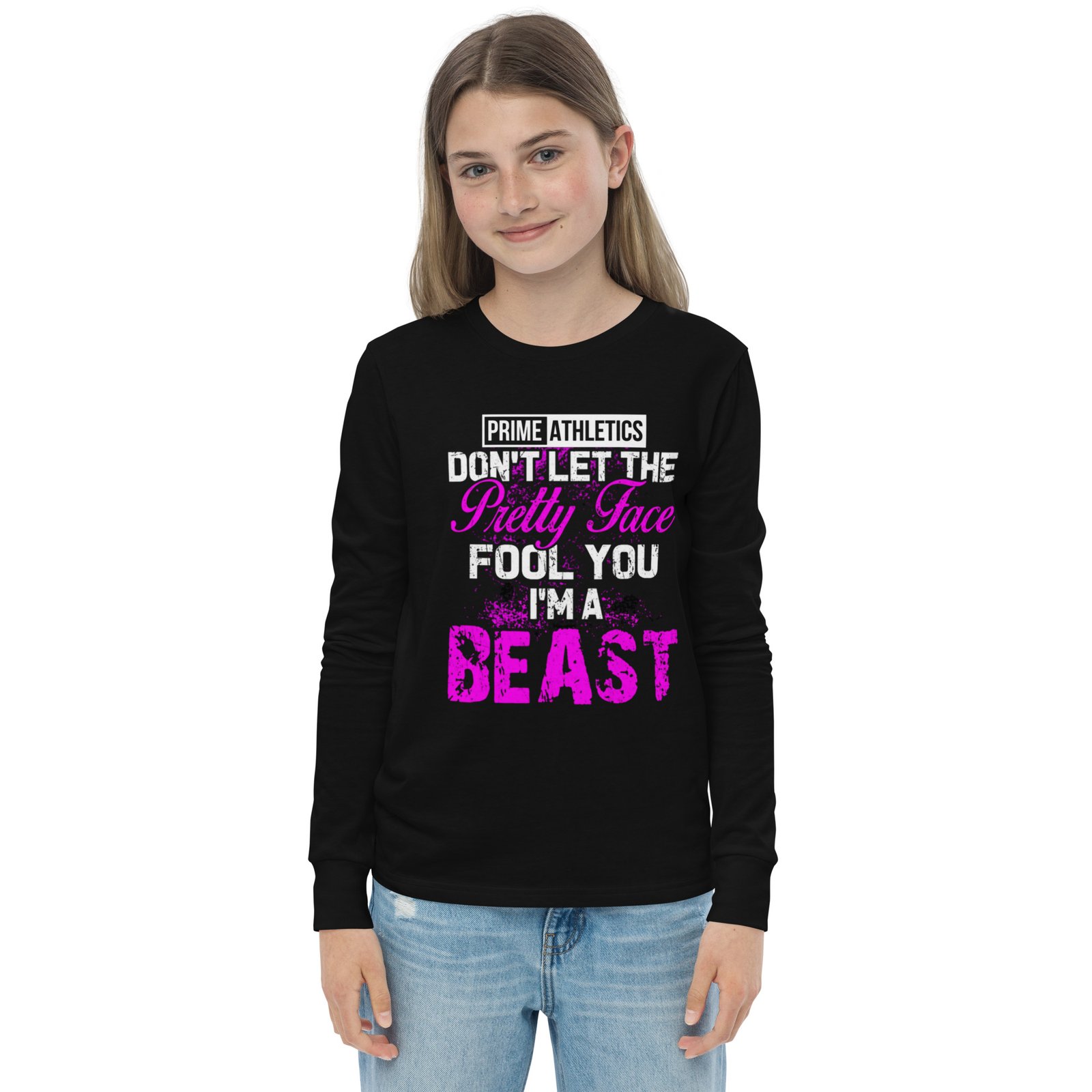 "PRETTY BEAST" Youth Long Sleeve T-Shirt