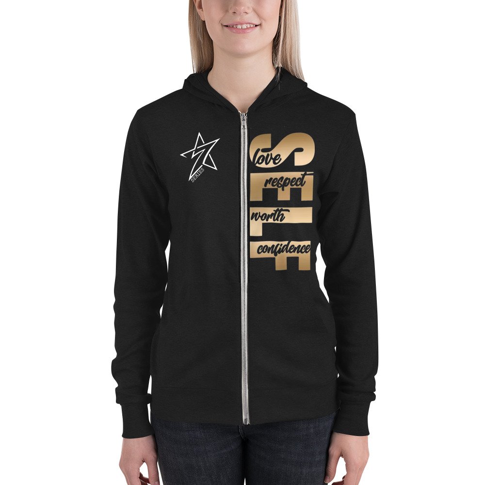 "UR SELF" Unisex Full Zip Hoodie