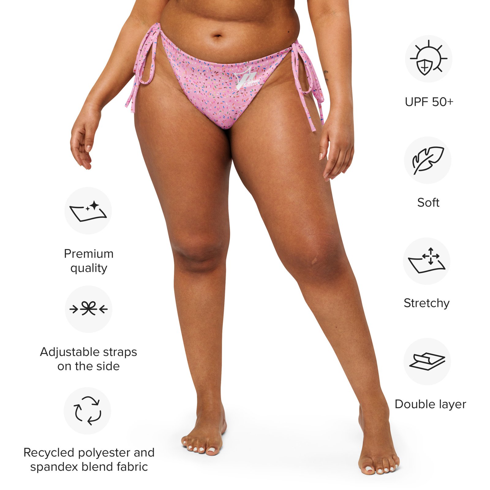 7Series - "Melting Sprinkles" Women's String Bikini Bottom