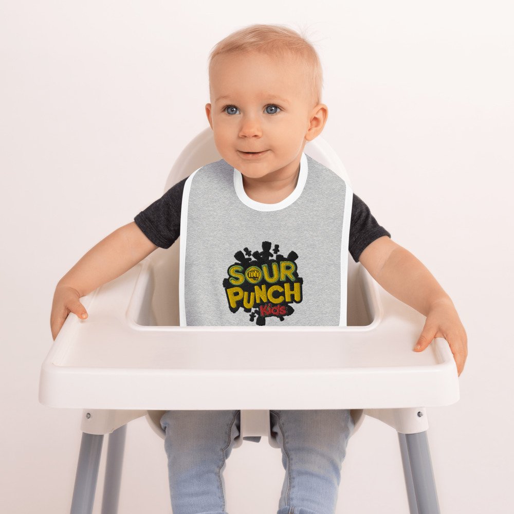 Sour Punch Kids Embroidered Baby Bib