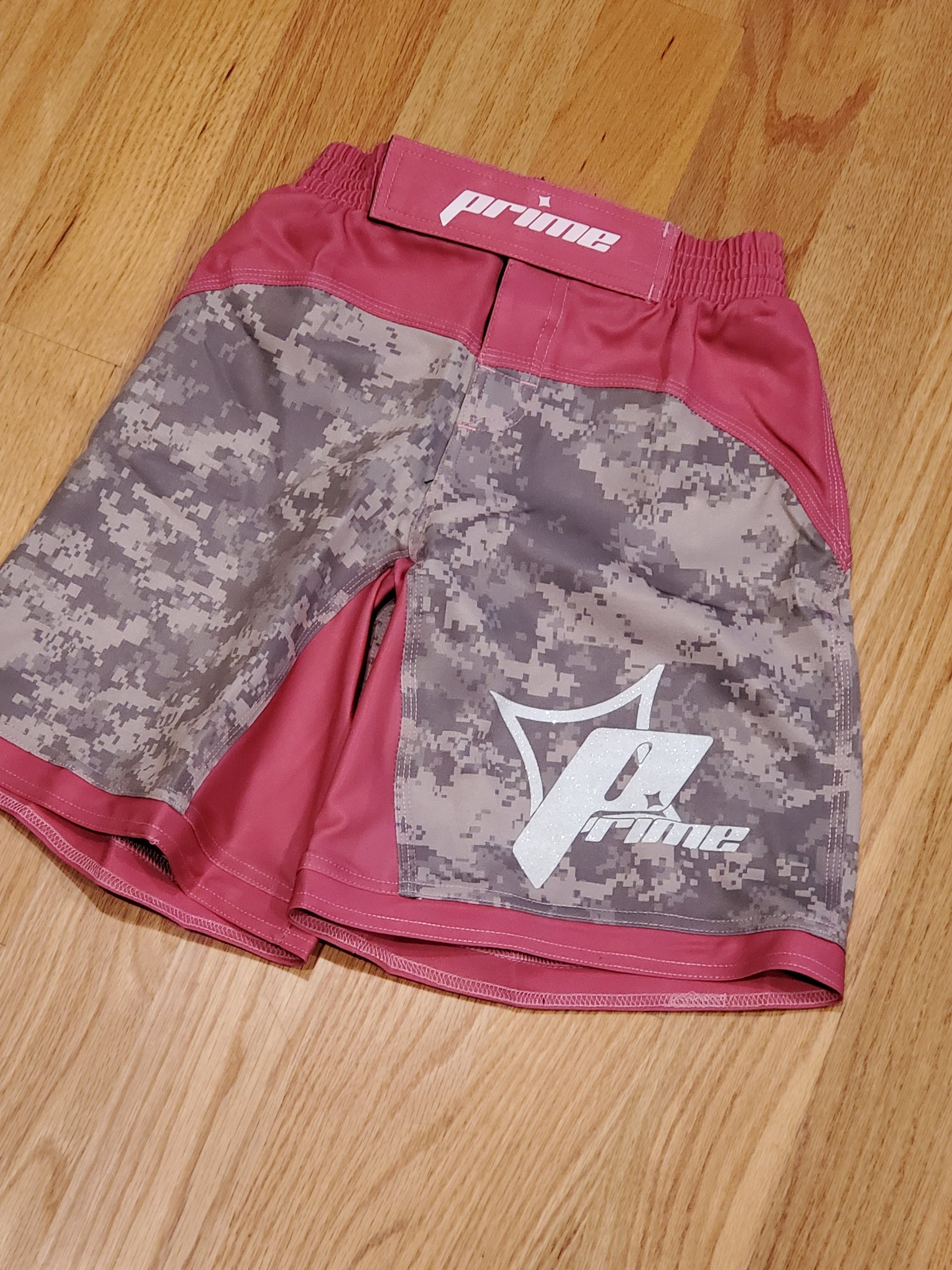 Pink and ACU Camo Fight Shorts
